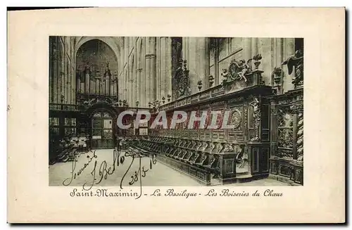 Ansichtskarte AK Orgue Saint Maximin La basilique Les boiseries du choeur