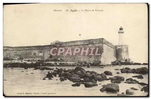 Cartes postales Phare Agde Le phare de Brescou