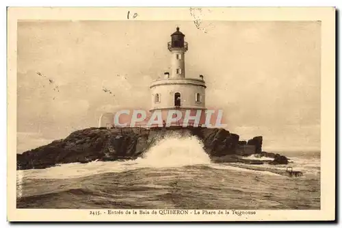 Ansichtskarte AK Phare de la Teignouse Entree de la baie de Quiberon