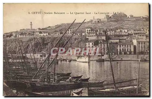 Cartes postales Phare Cette Le quartier haut La Consigne Le Gabes