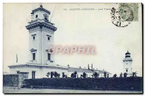 Ansichtskarte AK Phare Sainte Adresse Les phares