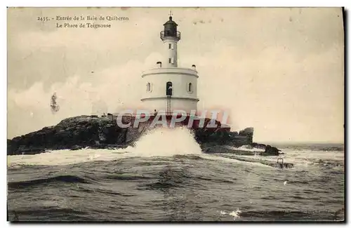 Ansichtskarte AK Phare Entree de la baie de Quiberon Le phare de Teignouse