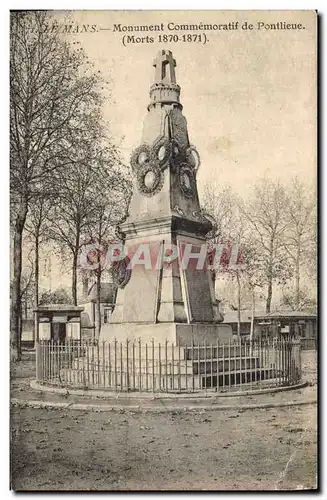 Ansichtskarte AK Militaria Guerre de de 1870 Le Mans Monument commemoratif de Pontlieue