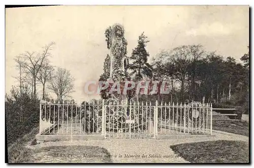 Cartes postales Militaria Guerre de de 1870 Bernay Monument eleve a la memoire des soldats morts en 1870 1871