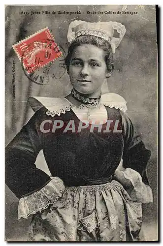 Cartes postales Folklore Jeune fille de Quimperle