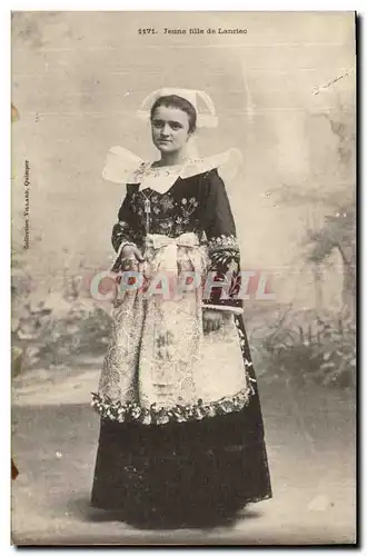 Cartes postales Folklore Jeune fille de Lanriec