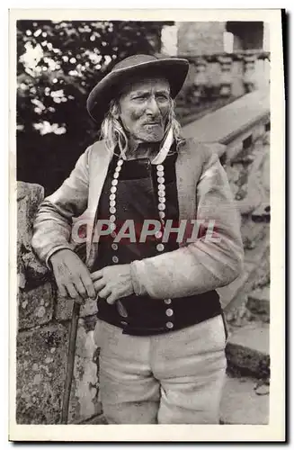 Cartes postales Folklore Vieillard de Faquet Morbihan