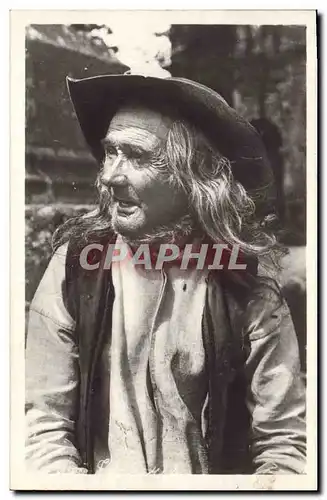 Ansichtskarte AK Folklore Vieillard de Plomodiern Finistere