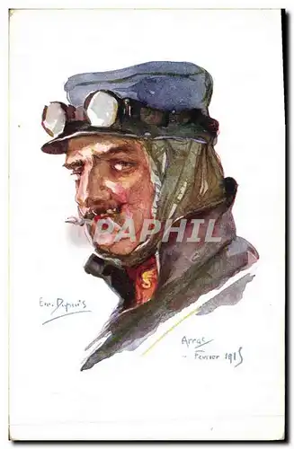 Ansichtskarte AK Fantaisie Illustrateur Dupuis Militaria Aviateur Aviation