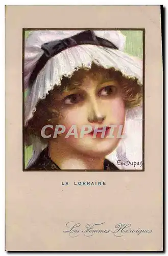 Cartes postales Fantaisie Illustrateur Dupuis La Lorraine