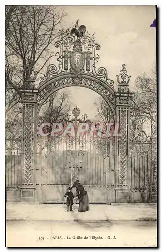 Cartes postales Paris La grille de l&#39Elysee