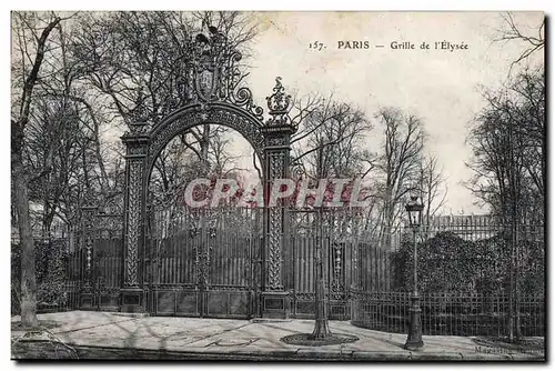 Cartes postales Paris Grille de l&#39Elysee