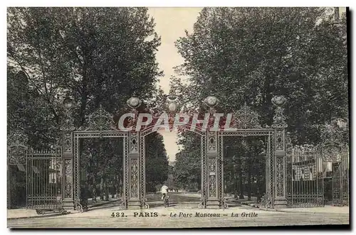 Ansichtskarte AK Paris Le Parc Montceau La grille