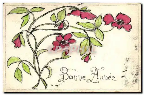 Cartes postales Fantaisie (dessin a la main) Fleurs