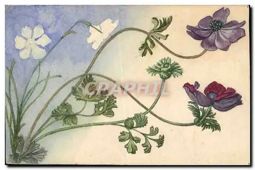 Cartes postales Fantaisie (dessin a la main) Fleurs