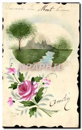 Cartes postales Fantaisie (dessin a la main) Fleurs