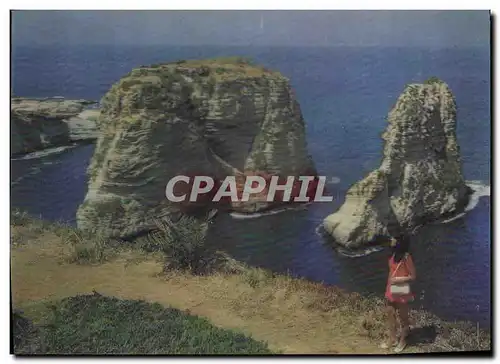 Cartes postales moderne Fantaisie Beyrouth Grotte aux pigeons Liban Lebanon