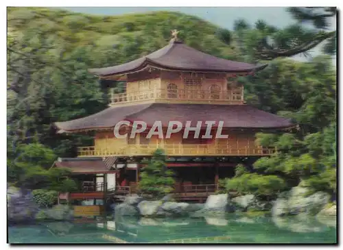 Cartes postales moderne Fantaisie Kinkakudji Temple Japon Japan Nippon (d�cor en relief)