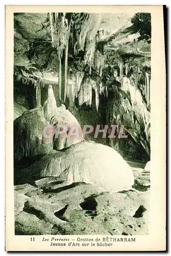 Cartes postales Grotte Grottes de Betharram Jeanne d&#39Arc sur le bucher