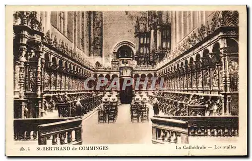 Cartes postales Orgue St Bertrand de Comminges La cathedrale Les stalles
