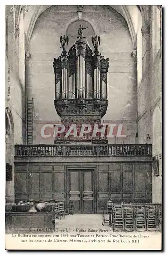 Cartes postales Orgue Dreux Eglise Saint Pierre Les orgues Le buffet Toussaint Fortier Prud&#39homme de Dreux
