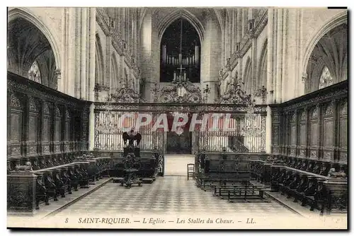Cartes postales Orgue Saint Ricquier L&#39eglise Les stalles du choeur