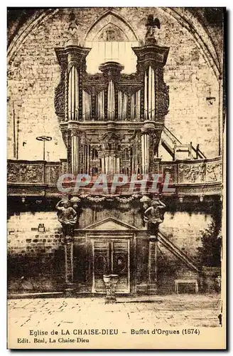 Ansichtskarte AK Orgue Eglise de la Chaise Dieu Buffet d&#39orgues