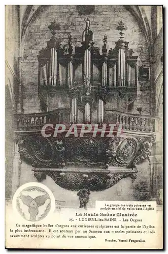 Cartes postales Orgue Luxeuil les Bains Les orgues Buffet d&#39orgues