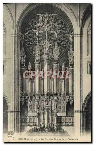 Ansichtskarte AK Orgue Rodez Les grands orgues de la cathedrale