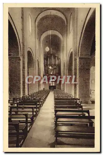 Cartes postales Orgue Saint Guilhem le Desert Herault Interieur de l&#39eglise abbatiale La nef Les orgues