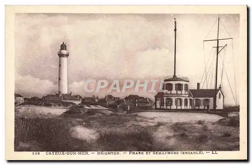 Ansichtskarte AK Phare et semaphore Brighton Cayeux sur Mer