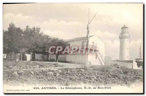 Cartes postales Antibes le Semaphore ND de Bon Port