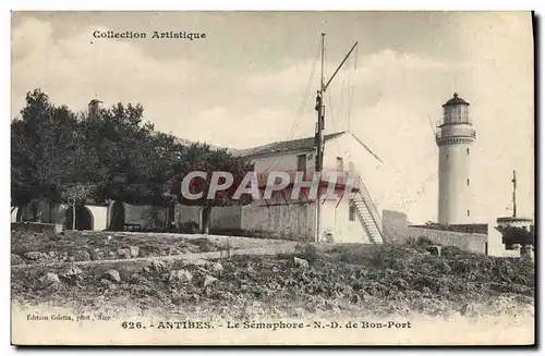 Ansichtskarte AK Antibes Le Semaphore ND de Bon Port