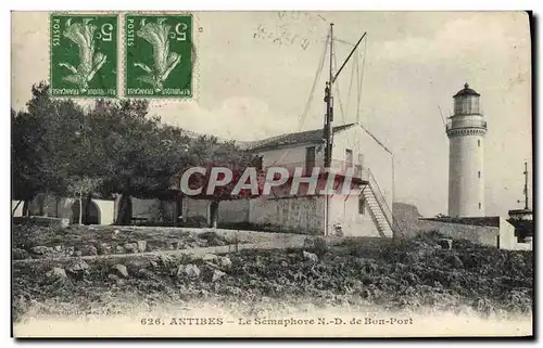 Cartes postales Antibes Le Semaphore ND de Bon Port