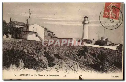 Ansichtskarte AK Antibes Le Phare et le Semaphore