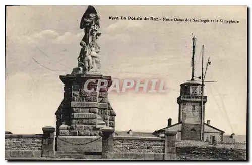 Cartes postales La Pointe du Raz Notre Dame des Naufrages et le Semaphore