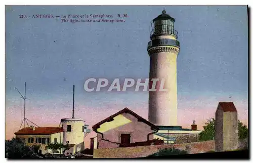Cartes postales Antibes Le Phare et le Semaphore