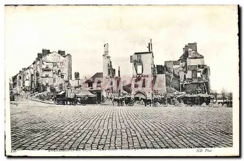 Cartes postales Militaria Evenements de 1871 Saint Cloud incendie par les Prussiens