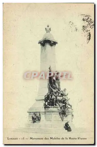 Ansichtskarte AK Militaria Monument des Mobiles de la Haute Vienne Limoges