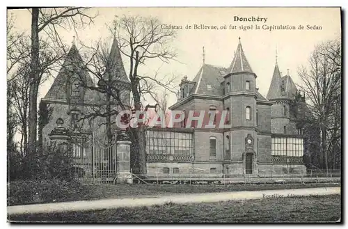 Ansichtskarte AK Militaria Donchery Chateau de Bellevue ou fut signe la capitulation de Sedan