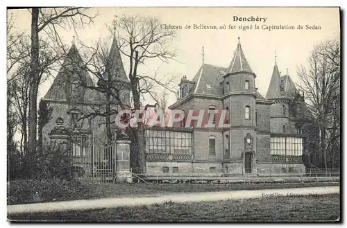 Cartes postales Militaria Donchery Chateau de Bellevue ou fut signe la capitulation de Sedan