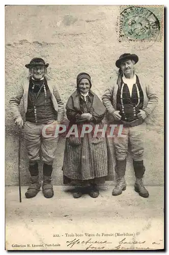 Cartes postales Folklore Trois Bons Vieux du Faouet Morbihan