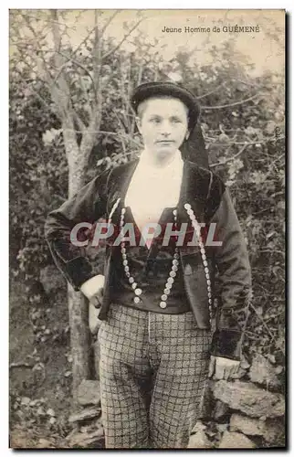 Cartes postales Folklore Jeune homme de Guemene