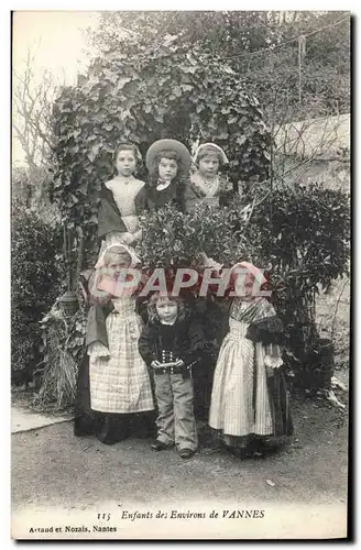 Ansichtskarte AK Folklore Enfants des environs de Vannes