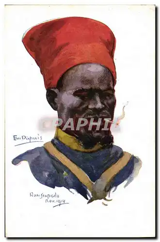 Ansichtskarte AK Fantaisie Illustrateur Dupuis Militaria Tirailleur Senegalais Senegal