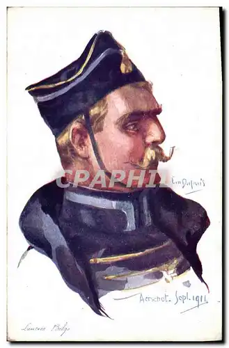 Cartes postales Fantaisie Illustrateur Dupuis Militaria Lancier belge