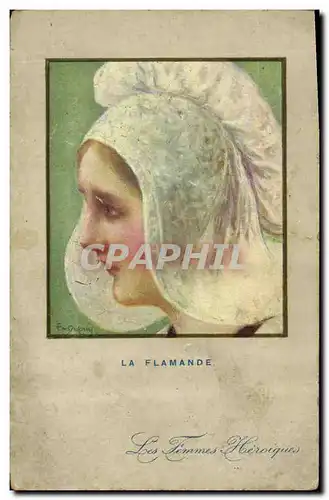 Cartes postales Fantaisie Illustrateur Dupuis La Flamande