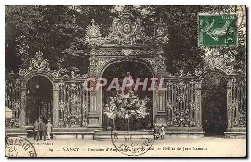 Ansichtskarte AK Nancy Place Stanislas Fontaine d&#39Amphitrite Grilles de Jean Lamour