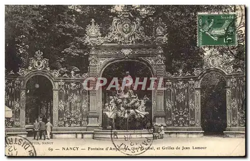 Cartes postales Nancy Place Stanislas Fontaine d&#39Amphitrite Grilles de Jean Lamour