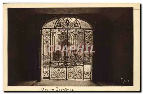 Cartes postales Aix en Provence Grille de l&#39ancien palais episcopal